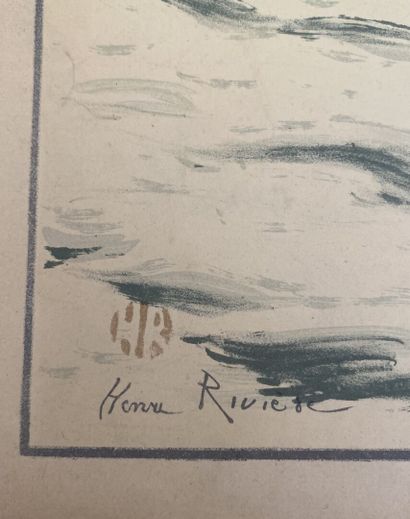 After Henri RIVIERE
Boats, Brittany
Lithograph
50.3...