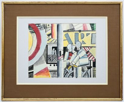 Pierre JOURDA (1931-2007)
Sailors
Watercolor...