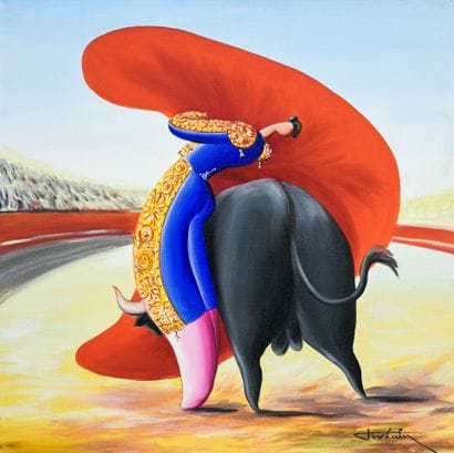 Jean-Louis TOUTAIN (1948-2008).
Bullfighting
Oil...