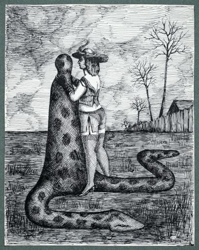 Roland TOPOR (1938-1997)
Adam and Eve
India...