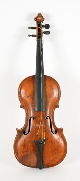 Set of two 4/4 violins in their cases, including...