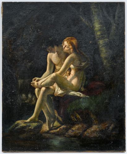 Follower of Louis HERSANT
Daphnis and Chloe...
