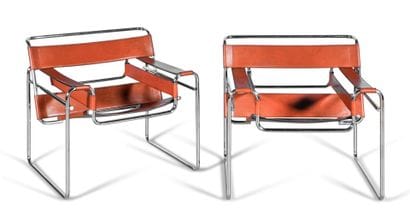 Marcel BREUER (1902-1981), after.
Pair of...