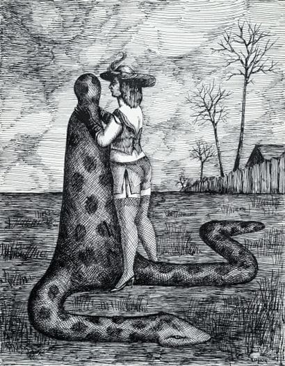 Roland TOPOR (1938-1997)
Adam and Eve
India...