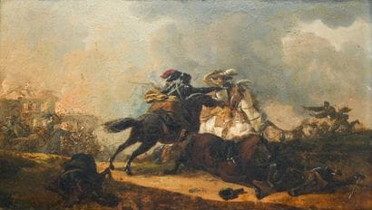 Follower of SWEBACHDES FONTAINES.
Cavalry...