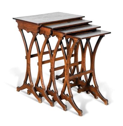 Emile GALLE (1846 - 1904)
Suite of four nesting...