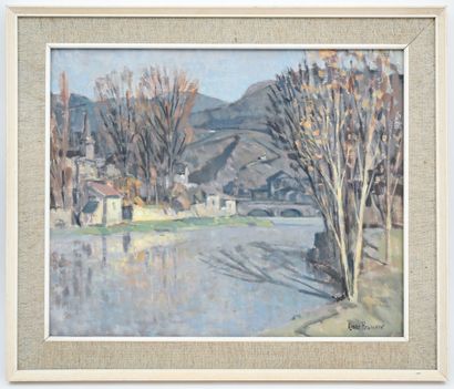 André REGAGNON (1902-1976)
Village, Ariège
Oil...