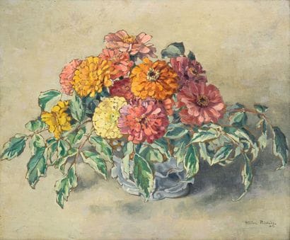 Hélène RIVIERE (1896-1977)
Bouquet of flowers
Oil...
