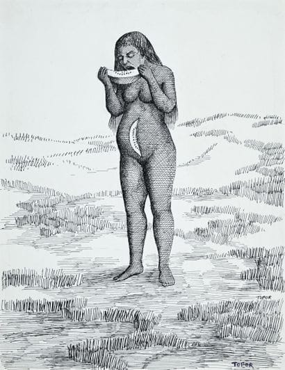 Roland TOPOR (1938-1997)
The watermelon woman
India...