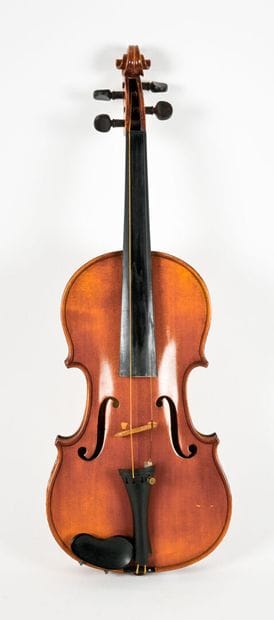 Violin with label 