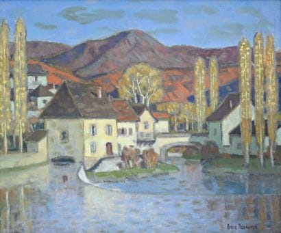 André REGAGNON (1902-1976)
Village, Ariège
Oil...
