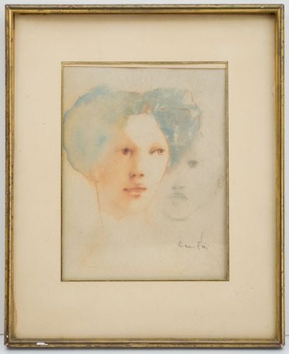 Leonor FINI (1907-1996)
Female faces
Watercolor...