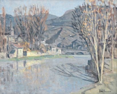 André REGAGNON (1902-1976)
Village, Ariège
Oil...