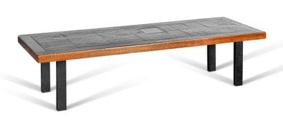 Attributed to Pierre LEBE 
Coffee table,...