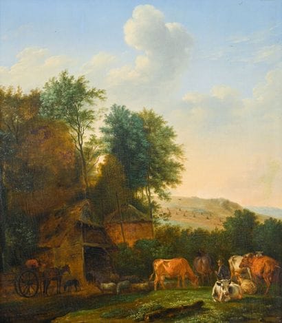 Follower of Paulus POTTER
Landscapes with...