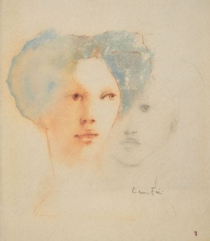 Leonor FINI (1907-1996)
Female faces
Watercolor...