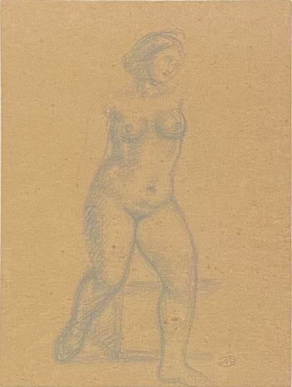 Aristide MAILLOL (1861-1944)
Standing nude,...