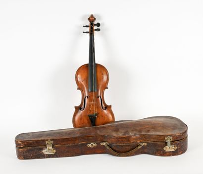Set of two 4/4 violins in their cases, including...