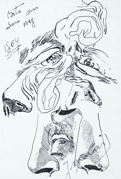 Jean MARAIS (1913-1998)
Bite tendue sur nez...