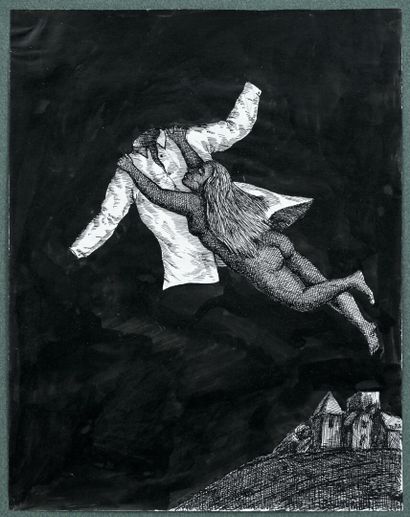 Roland TOPOR (1938-1997)
On a flying coat
India...