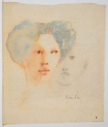 Leonor FINI (1907-1996)
Female faces
Watercolor...