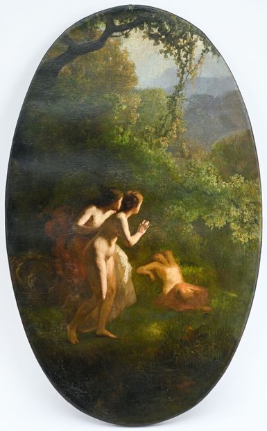 FRENCH SCHOOL 19th century
Allegory
Oil on...