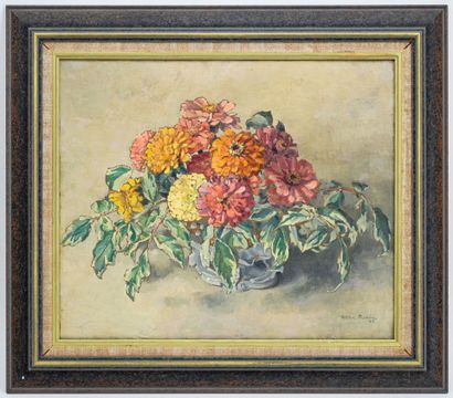 Hélène RIVIERE (1896-1977)
Bouquet of flowers
Oil...