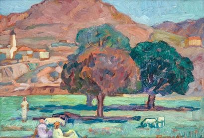 Augustin FERRANDO (1880-1957) 
Shepherdesses...
