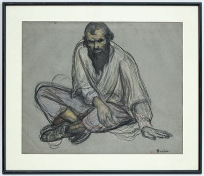André SURÉDA (1872-1930)
Homme juif du Maroc
Fusain...