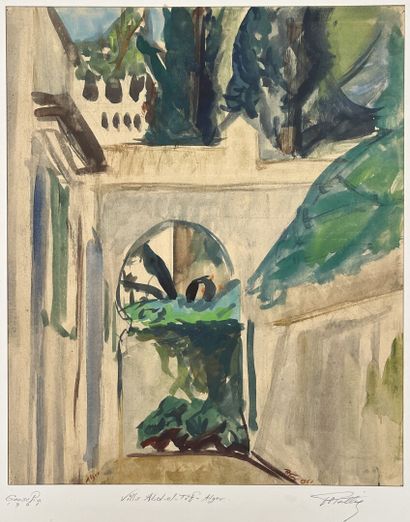 Pierre TELLIEZ (XXe)
Villa Abd El Tif, 1961
Gouache...