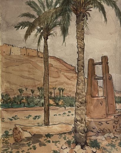 Jacques WOLF (XXe)
Ghardaïa
Aquarelle signée...
