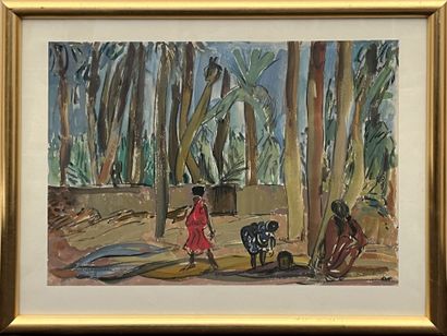 Pierre PRUVOST (1921-2008)
Ouargla, 1952
Watercolor...