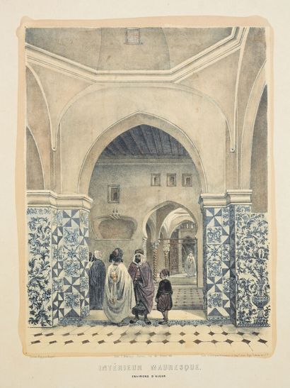 Alexandre GENET
Moorish interior, near Algiers
Lithograph
Delahaye...