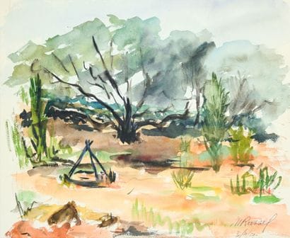 M. RASSEL (XXe)
Tipaza
Aquarelle signée en...