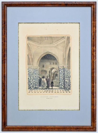 Alexandre GENET
Moorish interior, near Algiers
Lithograph
Delahaye...