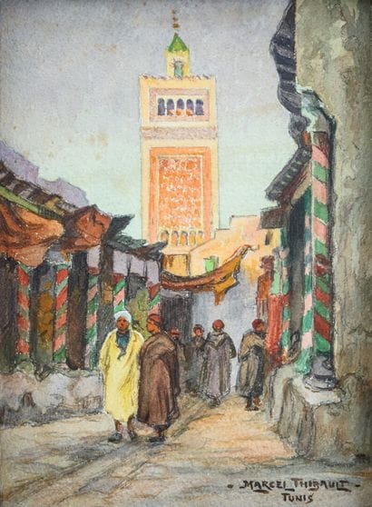 Marcel THIBAULT (1898-1944)
Ruelle animée,...