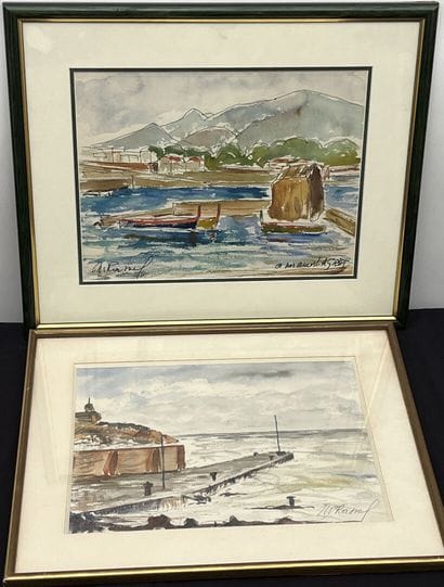 M. RASSEL, XXe
Port de Tipaza par gros temps,...