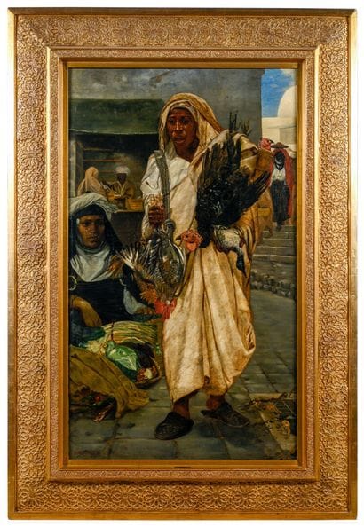 M. SAMARAN (XIX-XXe)
Le Souk à Tunis
Importante...