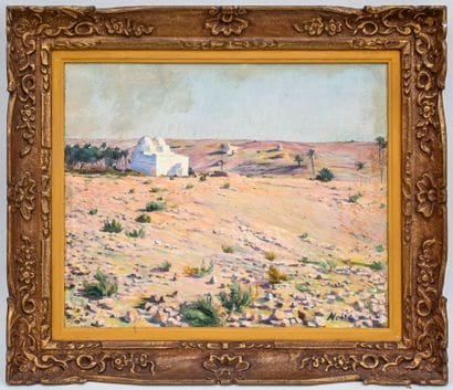 Maxime NOIRE (1861-1927)
Orientalist landscape
Oil...