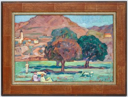 Augustin FERRANDO (1880-1957) 
Shepherdesses...
