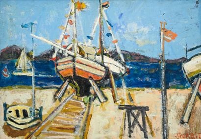 Gilles GORRITTI (1939-2019)
Boats, 1966
Oil...