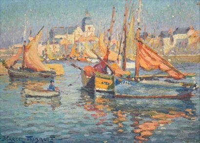 Marcel THIBAULT (1898-1944)
Voiliers au port
Huile...