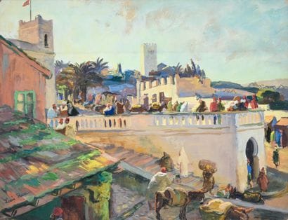 Louis Adolphe RIOU (1893-1958)
Paysage orientaliste...