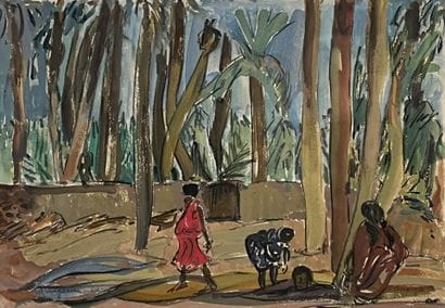 Pierre PRUVOST (1921-2008)
Ouargla, 1952
Watercolor...