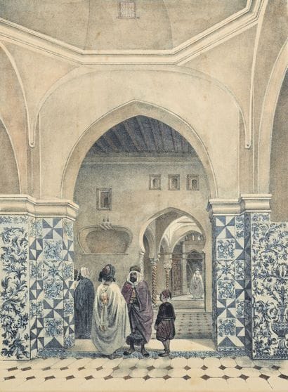 Alexandre GENET
Moorish interior, near Algiers
Lithograph
Delahaye...