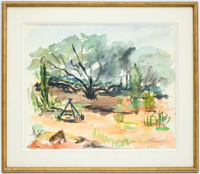 M. RASSEL (XXe)
Tipaza
Aquarelle signée en...