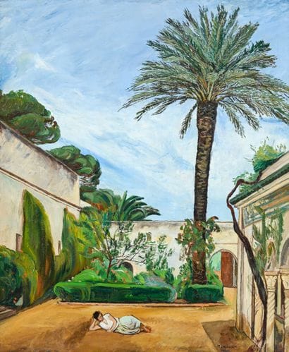 Simon MONDZAIN (1890-1979)
The Court of Abd-El-Tif
Oil...