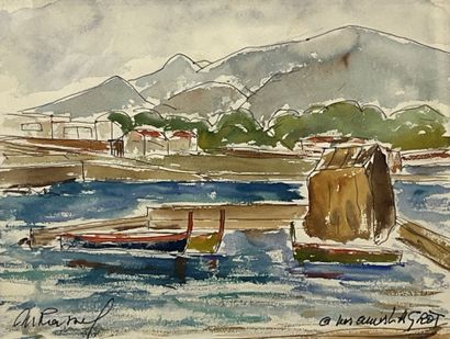 M. RASSEL, XXe
Port de Tipaza par gros temps,...