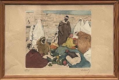 after Léon CAUVY
Market in the Port of Algiers
Etching...