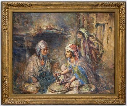 Edouard VERSCHAFFELT (1874-1955)
Scène d'intérieur...